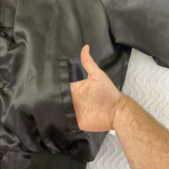 Vintage West Ark The Heartbeat of America Chevrolet Satin Bomber Jacket XL USA - Picture 6 of 15